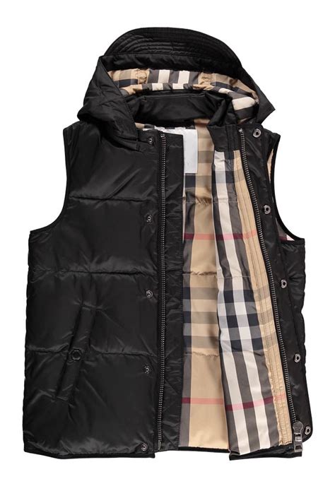 burberry doudoune sans manche|Veste doudoune sans manches Burberry Check en multicolore – .